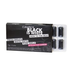 Guma de Mestecat CURAPROX Black is White 12 bucati