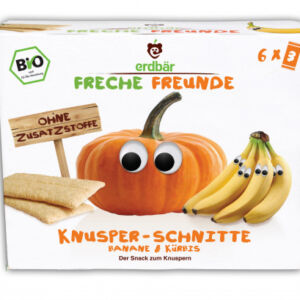 Gustare crocanta cu banane si dovleac Bio
