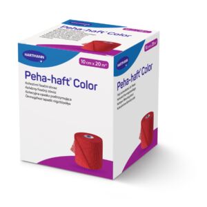 HARTMANN Peha-Haft Color Rosu 10 cm x 20 m – Fasa elastica autoadeziva