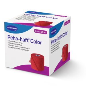 HARTMANN Peha-Haft Color Rosu 8 cm x 20 m – Fasa elastica autoadeziva