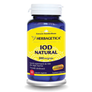 Herbagetica Iod Natural 500mcg 30 capsule