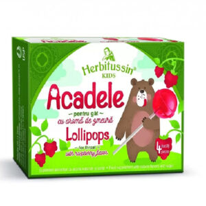 Herbitussin Kids Acadele cu aroma de zmeura