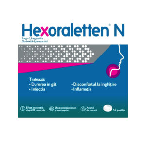 Hexoraletten N x 16 pastile