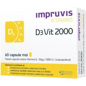 Impruvis D3Vit 2000 cu Vitamina D3 2000 U.I.