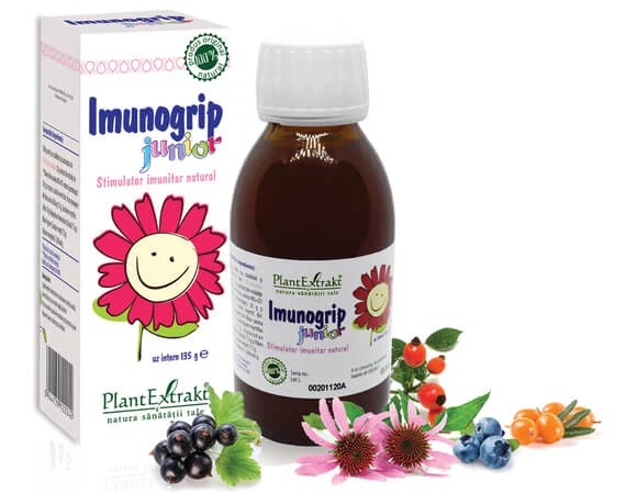 Imunogrip Junior sirop 135ml – PlantExtrakt