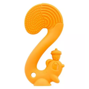 Inel gingival din silicon Veverita Portocalie