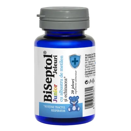 Jeluri cu albastru de metilen si echinaceea Biseptol Junior