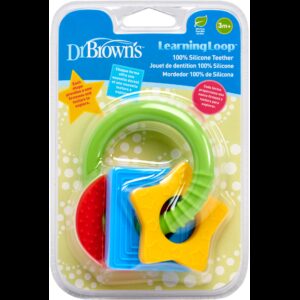 Jucarie de dentitie in forma de figuri geometrice