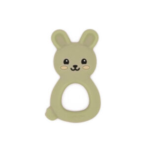 Jucarie dentitie silicon Bunny Doo Olive