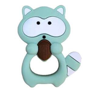 Jucarie pentru dentitie din silicon model raton mint