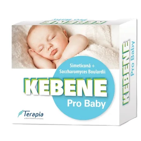 Kebene Pro Baby picaturi orale cu simeticona 20 ml + Saccharomyces Boulardii 2g – Terapia Sa