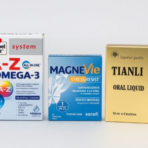 Kit Anti-Stres & Vitalitate – Tianli + Magnevie Stress Resist + Omega-3