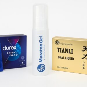 Kit Vitalitate si Protectie – Tianli + Maraton + Durex Extra Safe