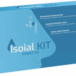 Kit solutie salina pentru nas infundat + nebulizator nazal Isoial