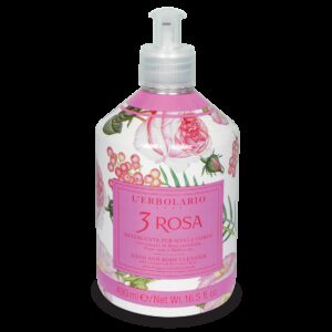 L'Erbolario Gel de dus pentru maini si corp 3 Rosa Editie Limitata 059