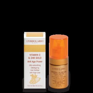 L'Erbolario Pudra de ochi Vitamina C si Aur 24K