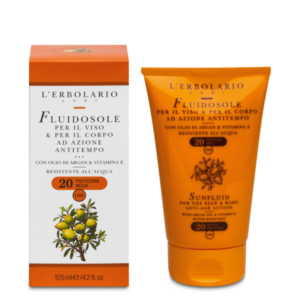 L'Erbolario Sun Fluid pentru fata si corp Argan&E SPF20