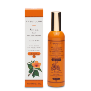 L'Erbolario Ulei accelerator bronzare fata si corp cu SPF15 Sun