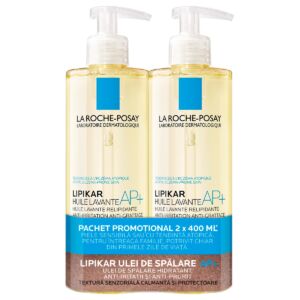 La Roche-Posay Lipikar Ulei de Spalare AP+ 2x400ml – Curatare piele uscata si atopica