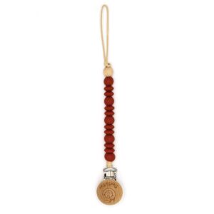 Lantisor suzeta Colour Block Maroon