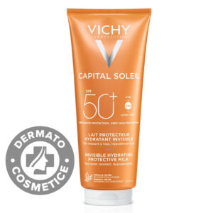 Lapte hidratant de protectie solara SPF50+ pentru fara si corp Capital Soleil