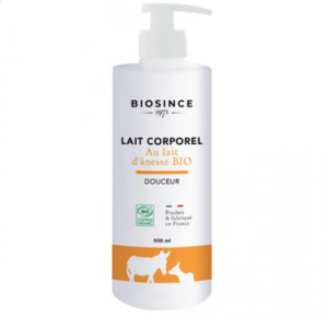 Lapte organic pentru corp cu lapte de magarita