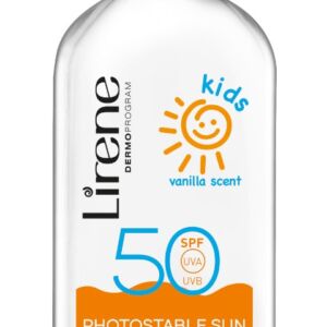 Lapte protectie solara pentru copii cu aroma vanilie SPF50 Sun