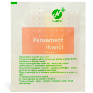 Leucoplast cu rivanol 8x6cm