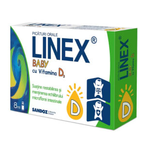 Linex Baby cu Vitamina D3 picaturi orale