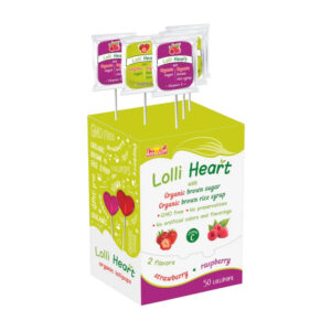 Lolli Heart  Acadele in Forma de Inima 50 buc