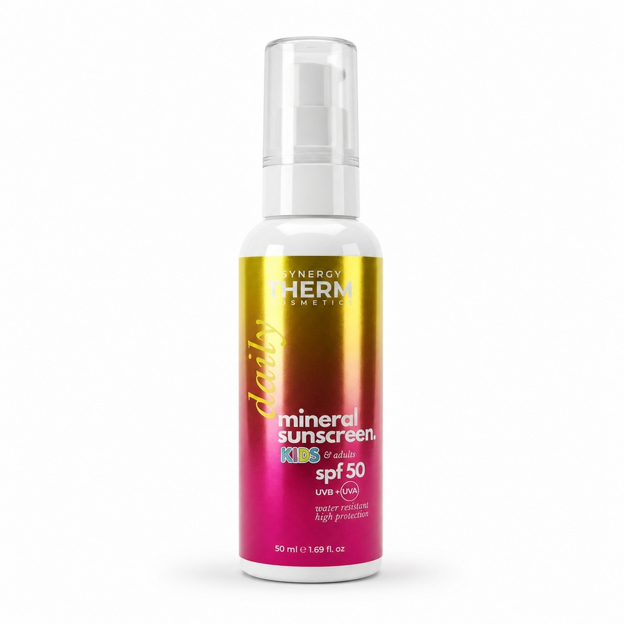 Loțiune cu Protecție Solară Minerală SPF 50 pentru Copii și Adulți