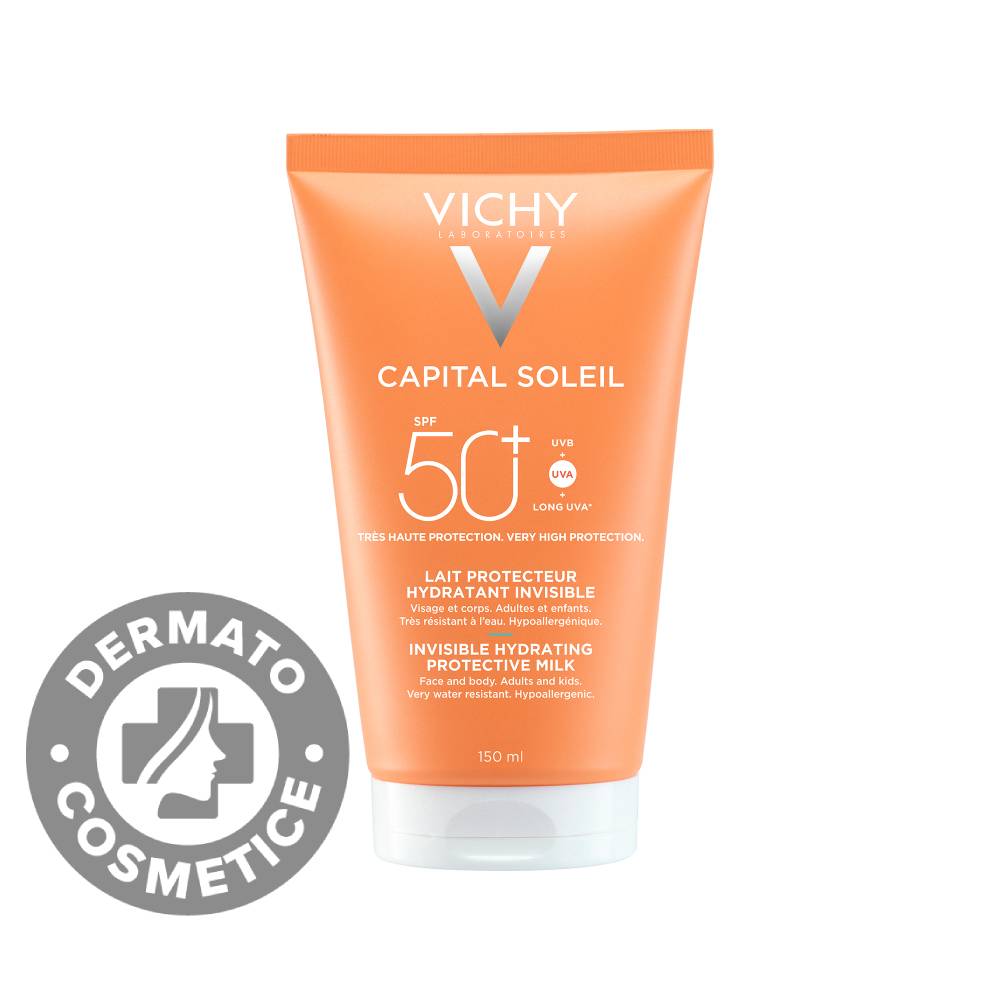 Lotiune protectoare hidratanta SPF50+ Capital Soleil
