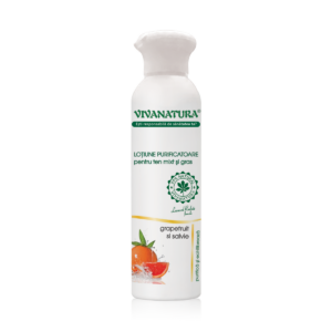 Lotiune purificatoare pentru ten mixt si gras cu grapefruit si salvie