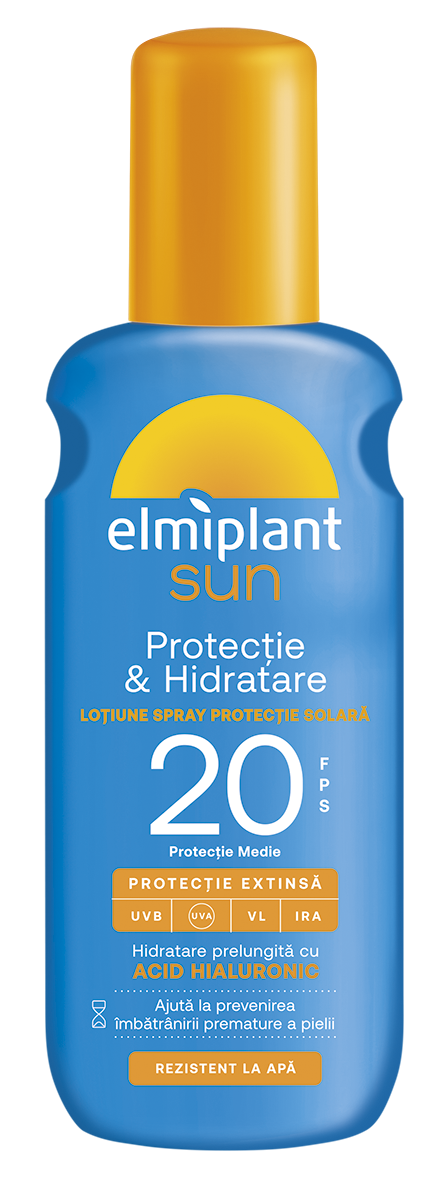 Lotiune spray cu protectie solara SPF20 Protectie & Hidratare Sun