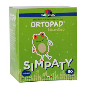 MASTER-AID Ocluzor copii ORTOPAD Simpaty Mediu 76x54 mm x50 buc