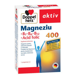 Magnesium 400+Acid folic+Vitamina B1+B6+B12
