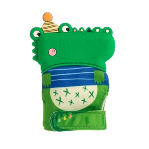 Manusa pentru dentitie cu model de crocodil