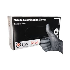 Manusi examinare nitril negre x 100 buc