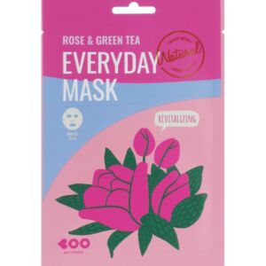 Masca de fata revitalizanta cu ceai verde si flori de trandafir Everyday