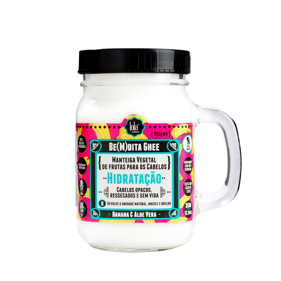 Masca de par intens hidratanta cu banane si aloe vera Bemdita Ghee