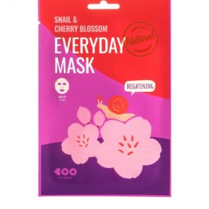 Masca fata iluminanta cu extract de melc si flori de cires Everyday
