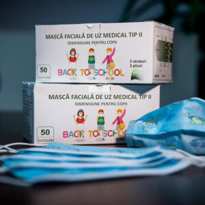 Masca medicala pentru copii bluex 50buc