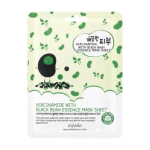 Masca pentru fata cu niacinamida si esenta de fasole neagra