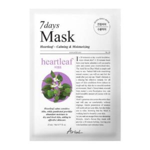 Masca pentru hidratare si calmare rapida 7Days Plus Heartleaf & Panthenol