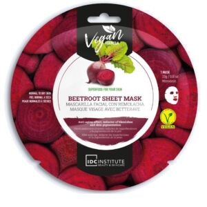 Masca servetel pentru ten uscat cu sfecla rosie