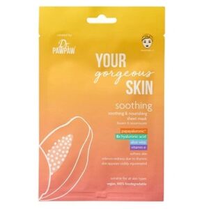 Masca servetel vegana calmanta cu Papayaluronic Your Gorgeous Skin