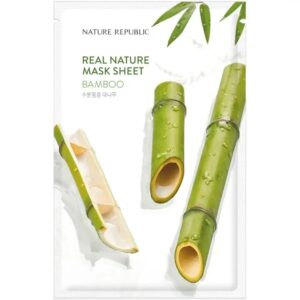 Masca tip servetel pentru fata cu bambus Real Nature