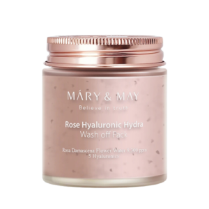 Masca tip wash-off cu extract de trandafir si acid hialuronic