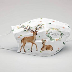 Masti igienice pentru uz civil-2 Reni de Craciun x10buc