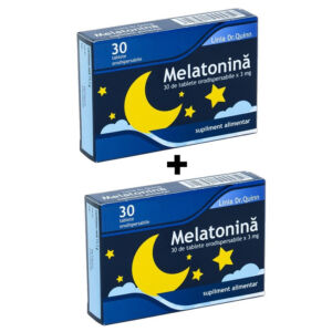 Melatonina 30 tablete orodispersabile Linia Dr.Quinn 1+1 GRATIS